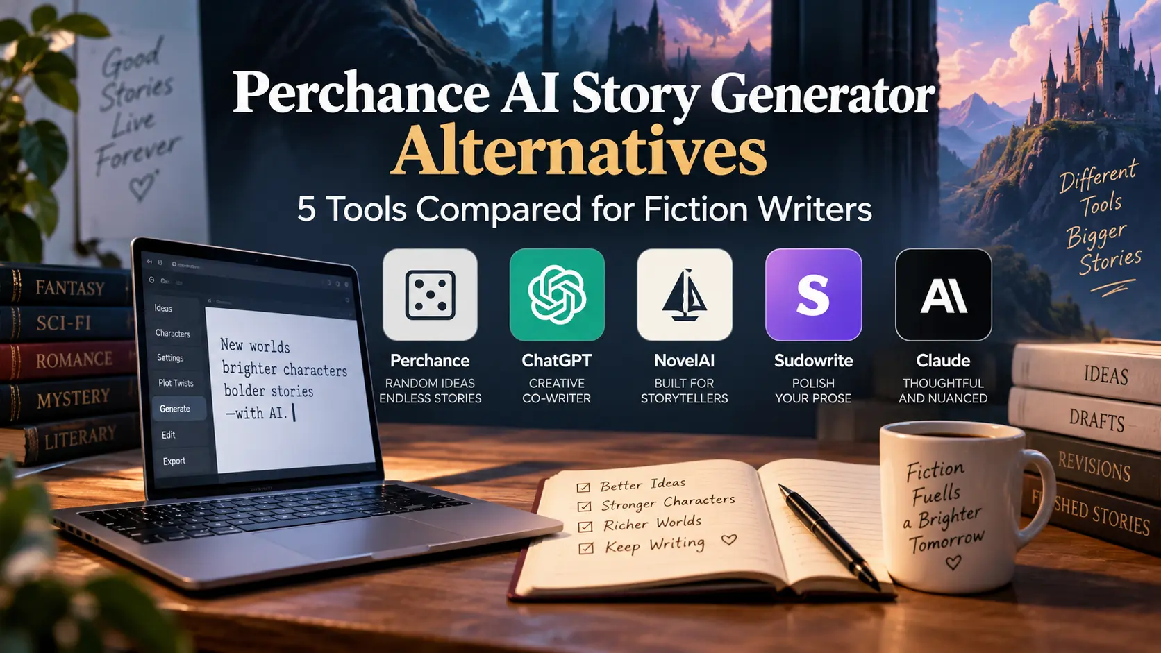 Perchance AI Story Generator Alternatives: 5 Tools Compared for Fiction Writers