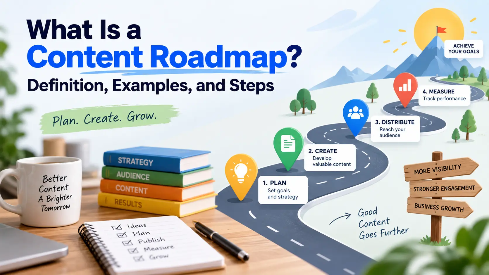 What Is a Content Roadmap? Definition, Examples, and Steps